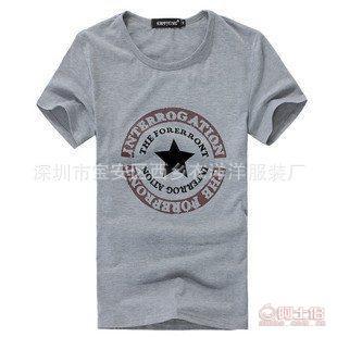 【庫存清倉】時尚韓版印花短袖T恤L199，棉質(zhì)舒適，地攤熱銷之選